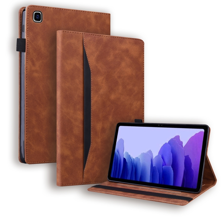 

For Samsung Galaxy A7 10.4 2020 SM-T500 / SM-T505 Business Shockproof Horizontal Flip Leather Case with Holder & Card Slots & Photo Frame & Pen Slot & Sleep / Wake-up Function(Brown)