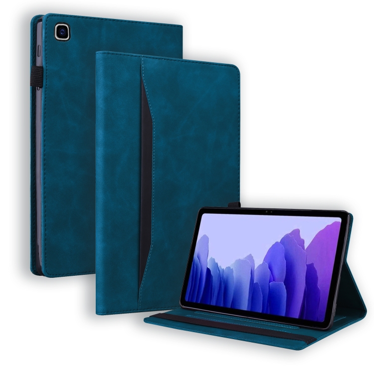 

For Samsung Galaxy A7 10.4 2020 SM-T500 / SM-T505 Business Shockproof Horizontal Flip Leather Case with Holder & Card Slots & Photo Frame & Pen Slot & Sleep / Wake-up Function(Blue)