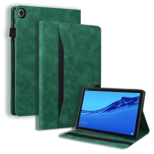 

For Honor Pad 5 8 / Huawei MediaPad M5 Lite 8.0 inch Business Shockproof Horizontal Flip Leather Case with Holder & Card Slots & Photo Frame & Pen Slot & Sleep / Wake-up Function(Green)