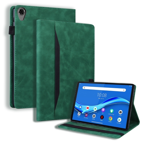 

For Lenovo Tab M8 FHD TB-8505F / TB-8705X 8.0 inch Business Shockproof Horizontal Flip Leather Case with Holder & Card Slots & Photo Frame & Pen Slot(Green)