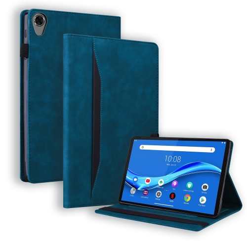 

For Lenovo Tab M8 FHD TB-8505F / TB-8705X 8.0 inch Business Shockproof Horizontal Flip Leather Case with Holder & Card Slots & Photo Frame & Pen Slot(Blue)