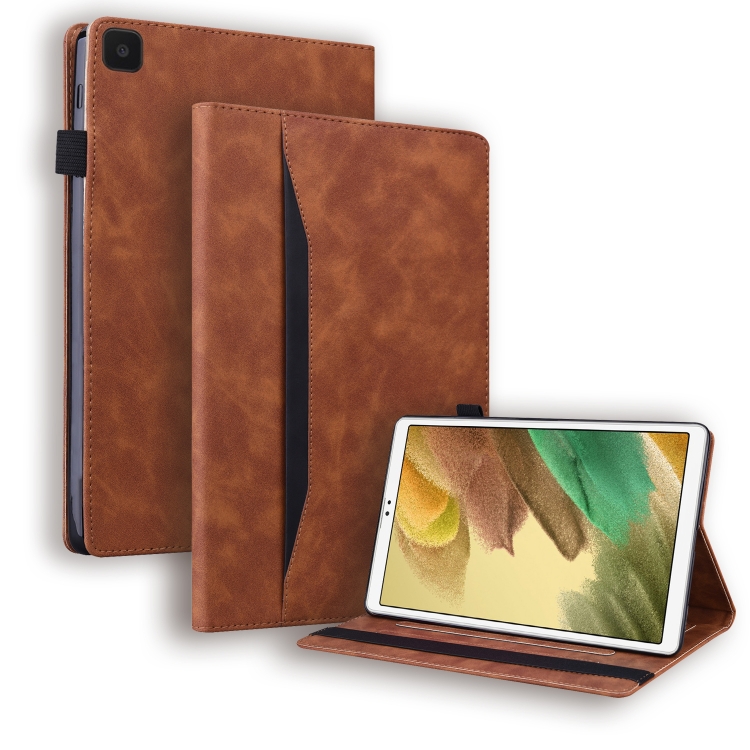 

For Samsung Galaxy Tab A7 Lite 8.7 SM-T220 / SM-T225 Business Shockproof Horizontal Flip Leather Case with Holder & Card Slots & Photo Frame & Pen Slot(Brown)