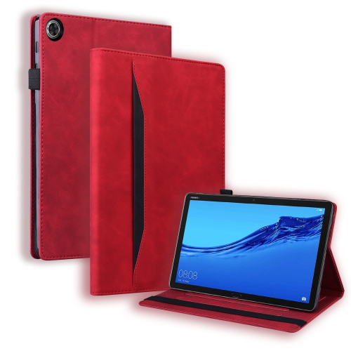 

For Huawei MediaPad C5 / M5 10.1 inch Business Shockproof Horizontal Flip Leather Case with Holder & Card Slots & Photo Frame & Pen Slot(Red)