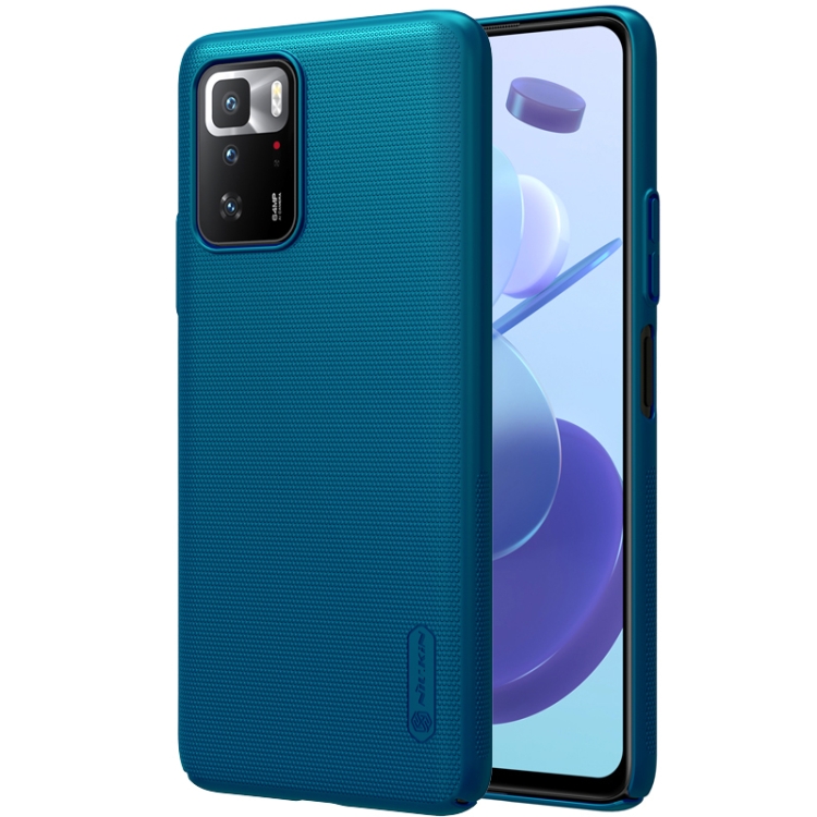

For Xiaomi Redmi Note 10 Pro 5G NILLKIN Frosted Concave-convex Texture PC Case(Blue)