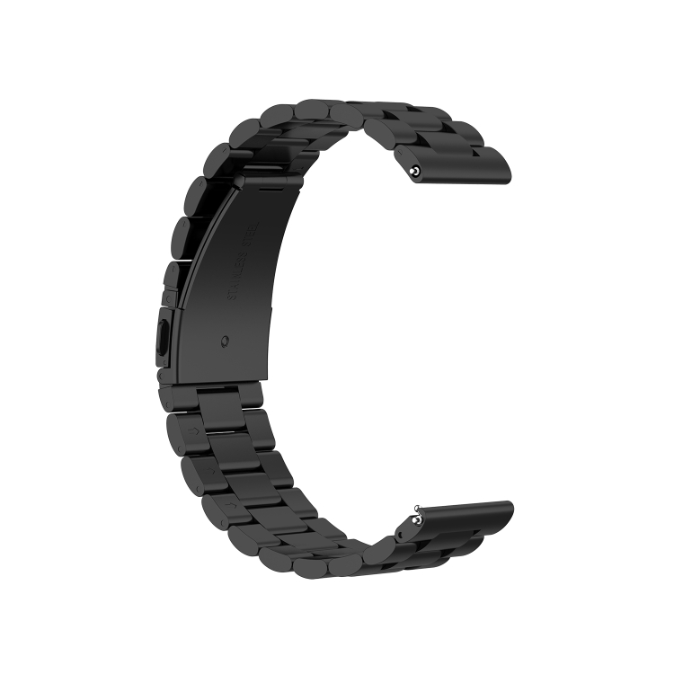 

For Huawei Watch 3 / 3 Pro 22mm Three-beads Steel Replacement Strap Watchband(Black)
