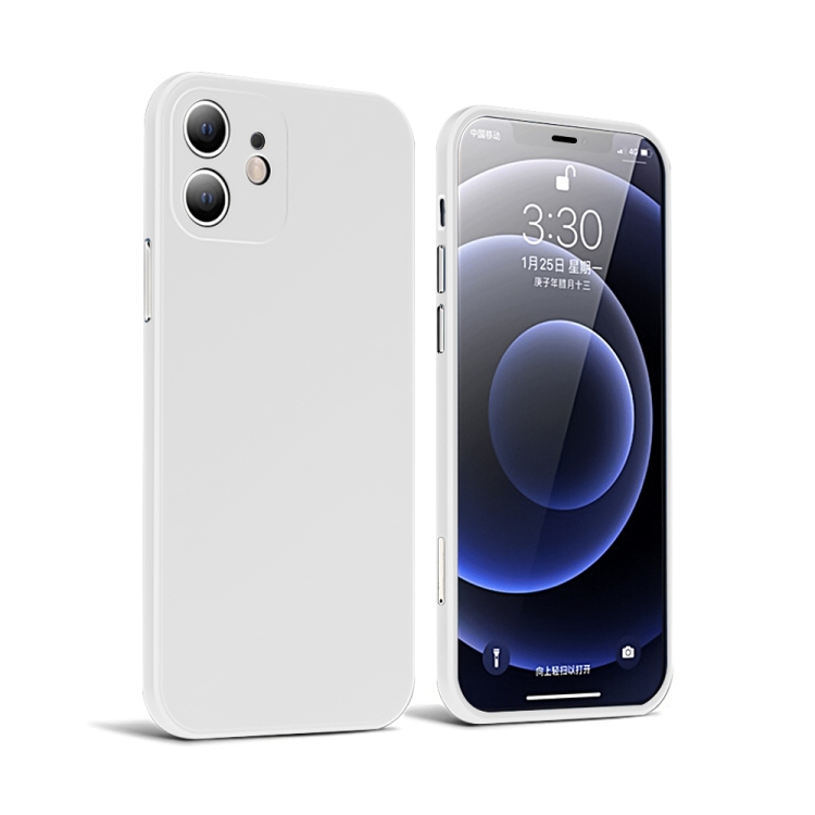 

All-inclusive Ultra-Thin PC Integral Shell + Tempered Film Shockproof Protective Case For iPhone 12(White)