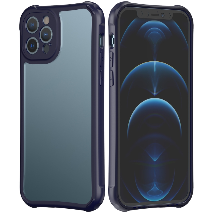 

LESUDESIGN Series Frosted Acrylic Anti-fall Protective Case For iPhone 11(Blue)