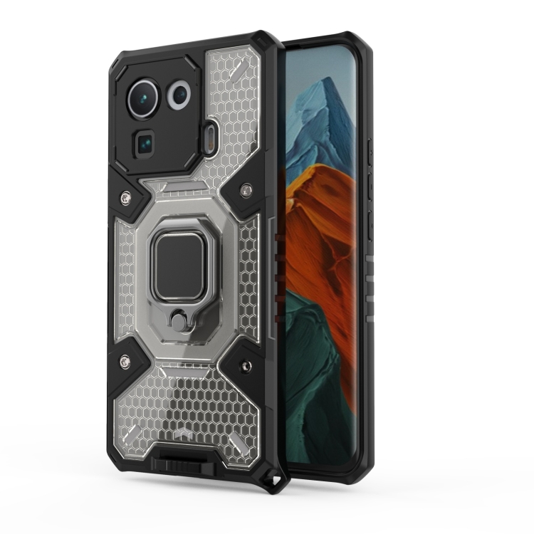 

For Xiaomi Mi 11 Pro Space PC+TPU Ring Holder Protective Case(Grey)
