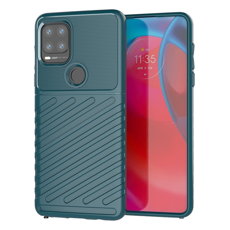 

For Motorola Moto G Stylus 5G Thunderbolt Shockproof TPU Protective Soft Case(Green)