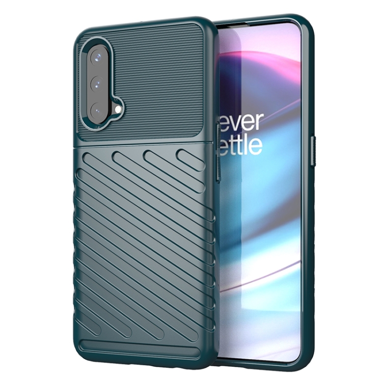 

For OnePlus Nord CE 5G Thunderbolt Shockproof TPU Protective Soft Case(Green)