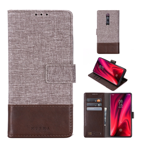 

For Xiaomi Redmi K20 MUXMA MX102 Horizontal Flip Canvas Leather Case with Stand & Card Slot & Wallet Function(Brown)