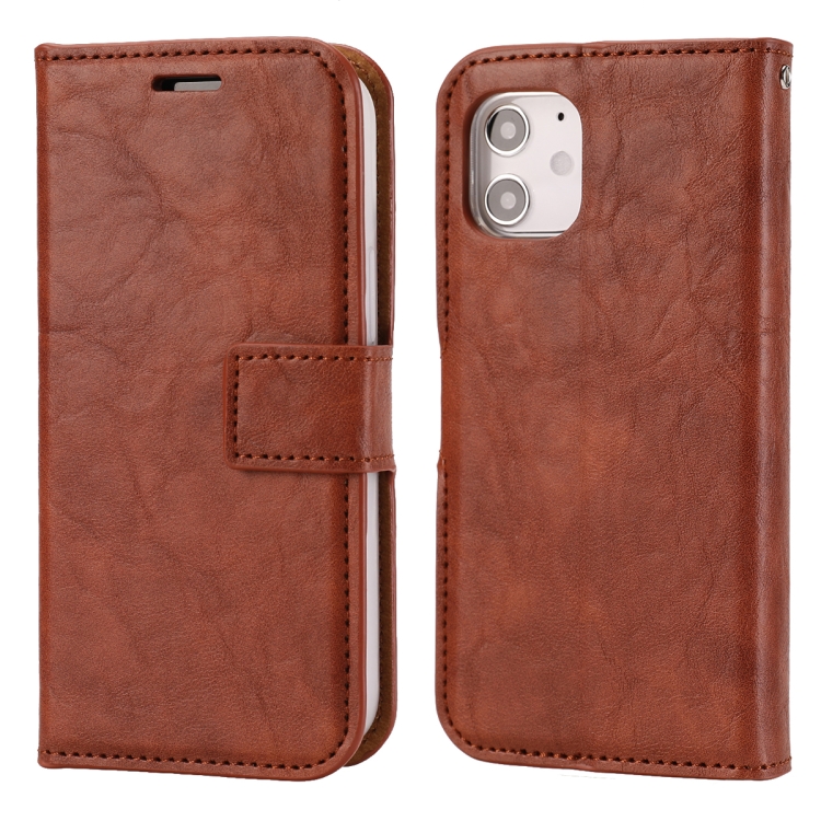 

Crazy Horse Texture Detachable Magnetic Back Cover Horizontal Flip Leather Case with Holder & Card Slots & Photo Frame & Wallet For iPhone 11(Brown)
