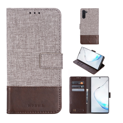 

For Galaxy Note 10 MUXMA MX102 Horizontal Flip Canvas Leather Case with Stand & Card Slot & Wallet Function(Brown)
