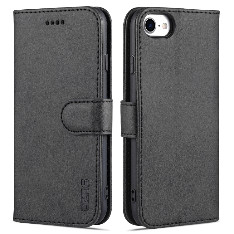 

AZNS Skin Feel Calf Texture Horizontal Flip Leather Case with Card Slots & Holder & Wallet For iPhone 6(Black)