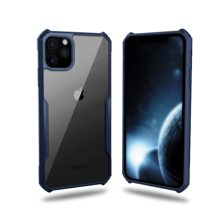 

For iPhone 11 Pro Max Blade PC + TPU Acrylic Protective Case(Blue)