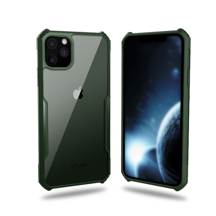 

For iPhone 11 Pro Max Blade PC + TPU Acrylic Protective Case(Green)