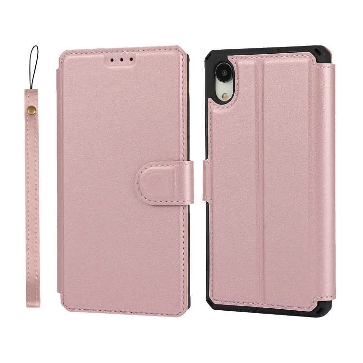

Plain Texture Horizontal Flip PU Leather Case with Holder & Card Slots & Photo Frame & Wallet & Strap For iPhone XR(Pink)