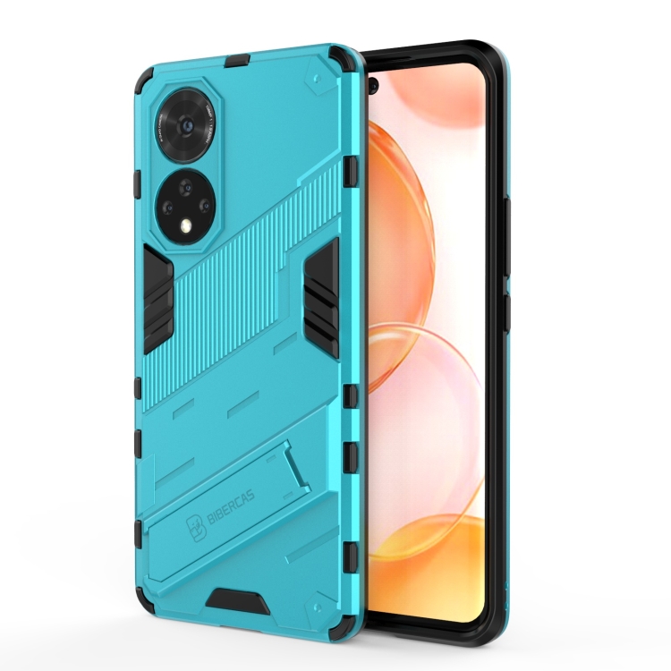 

For Honor 50 Punk Armor 2 in 1 PC + TPU Shockproof Case with Invisible Holder(Blue)