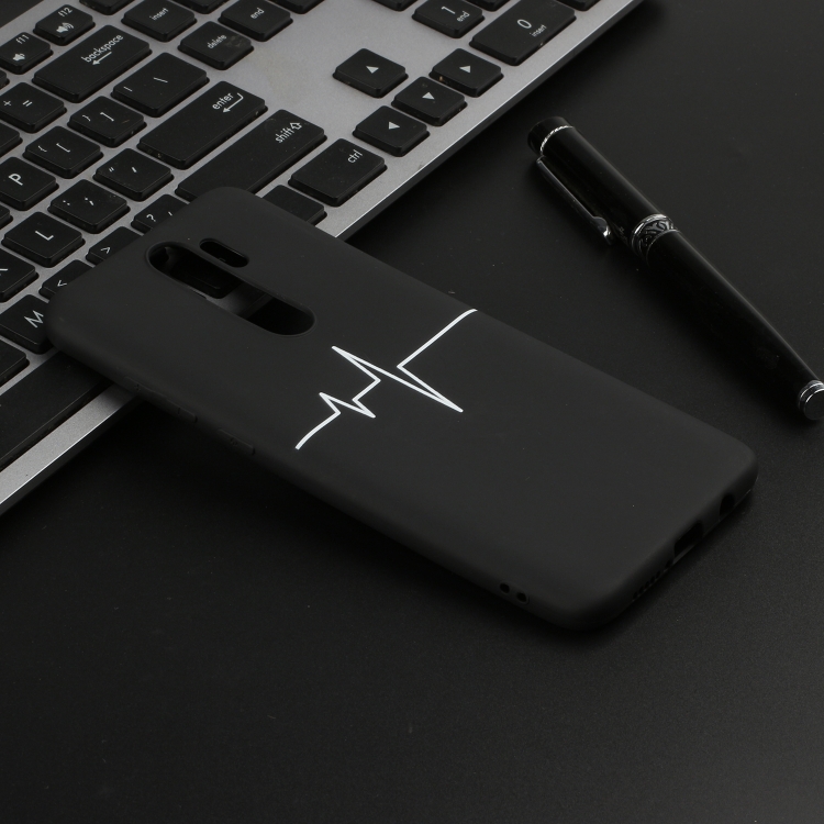 

For Xiaomi Redmi Note 8 Pro Shockproof Stick Figure Pattern Soft TPU Protective Case(Heart Rate)