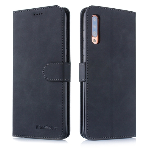 

For Galaxy A90 5G Diaobaolee Pure Fresh Texture Horizontal Flip Leather Case, with Holder & Card Slot & Wallet & Photo Frame(Black)