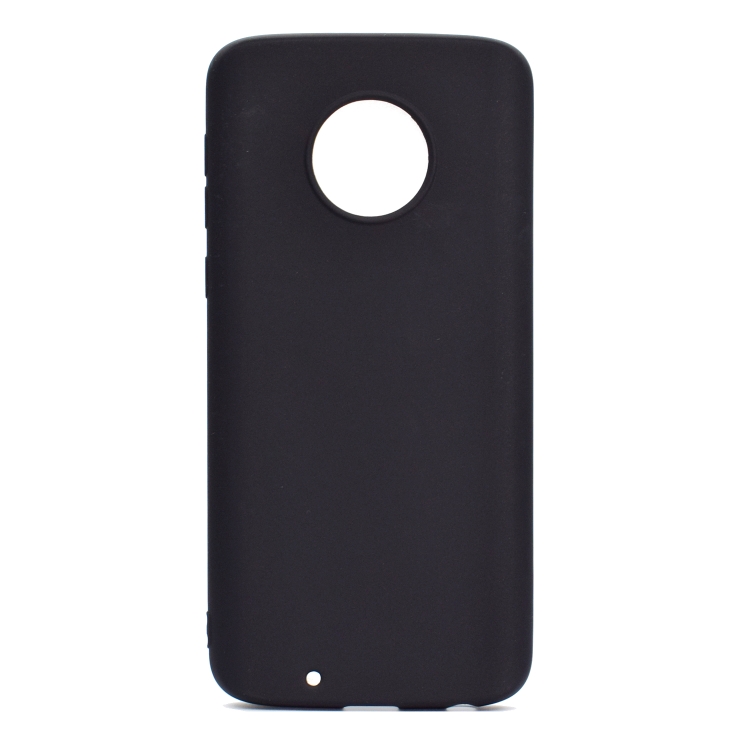 

For Motorola Moto G6 Candy Color TPU Case(Black)