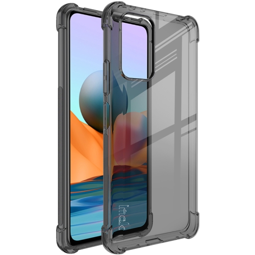 

For Xiaomi Redmi Note 10 Pro Overseas Version IMAK All-inclusive Shockproof Airbag TPU Case with Screen Protector(Transparent Black)