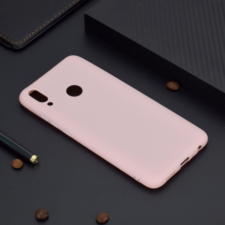 

For Huawei Y9 (2019) Candy Color TPU Case(Pink)