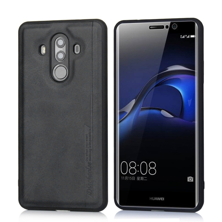 

For Huawei Mate 10 Pro Diaobaolee Shockproof PU + TPU Protective Case(Black)