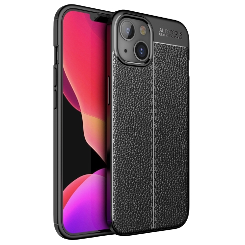 

Litchi Texture TPU Shockproof Case For iPhone 13(Black)