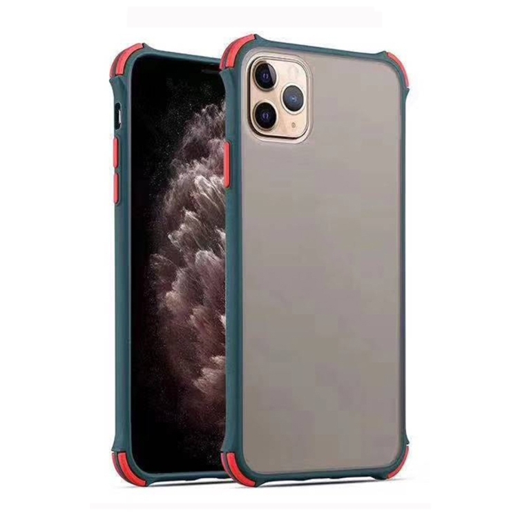 

For iPhone 11 Anti-falling Skin Series PC + TPU Protective Case(Dark Green)