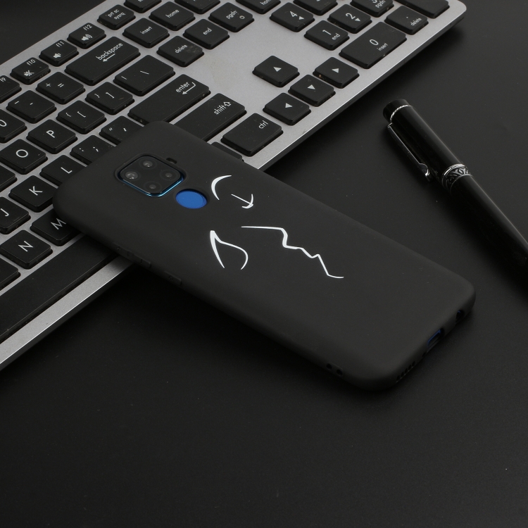 

For Huawei Mate 30 Lite Shockproof Stick Figure Pattern Soft TPU Protective Case(Kiss)