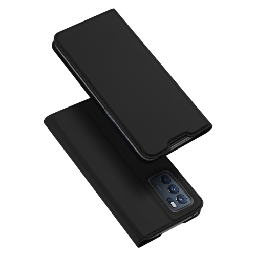 

For OPPO Reno6 Pro 5G DUX DUCIS Skin Pro Series Horizontal Flip PU + TPU Leather Case, with Holder & Card Slots(Black)
