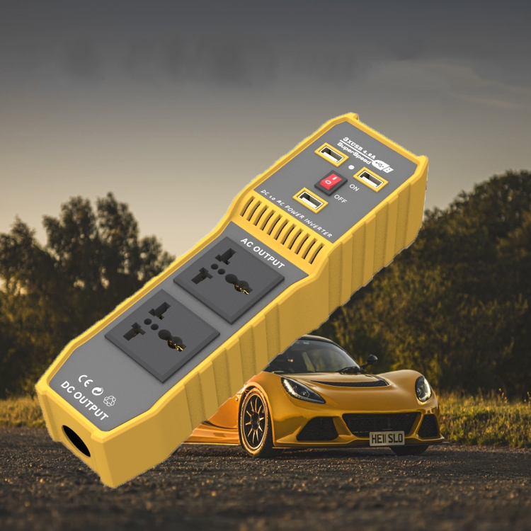 

12V to 110V 300W Car Power Inverter with Three USB