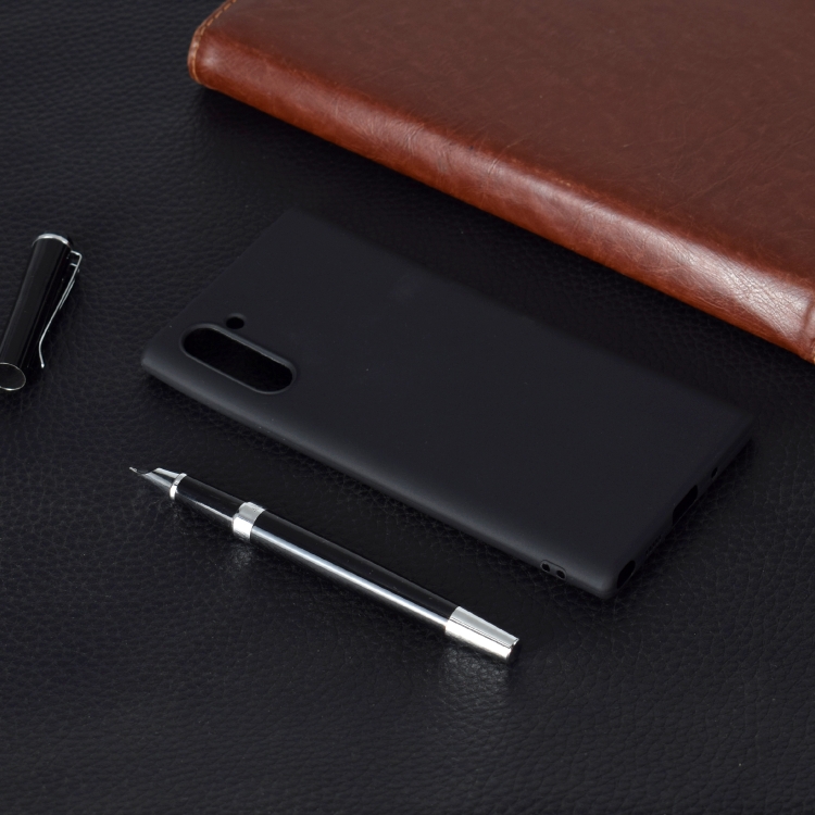 

For Galaxy Note10 Candy Color TPU Case(Black)