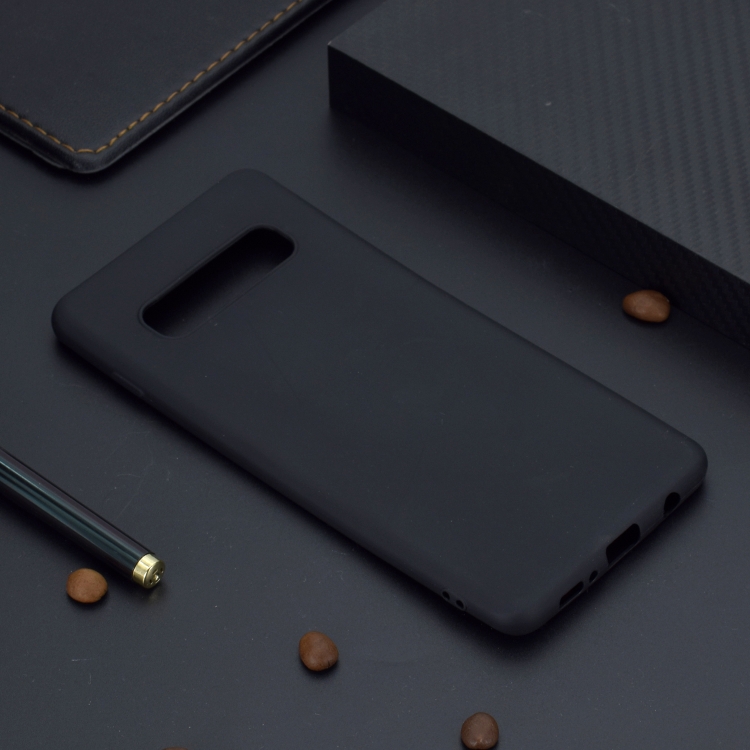 

For Galaxy S10+ Candy Color TPU Case(Black)