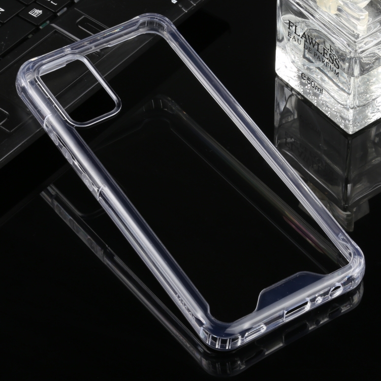 

For Samsung Galaxy A02s Four-corner Shockproof Transparent TPU + PC Protective Case