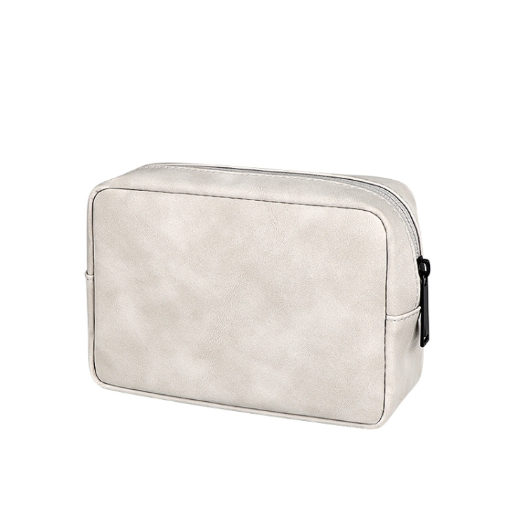 

DY05 Portable Digital Accessory Sheepskin Leather Bag(Elegant Gray)