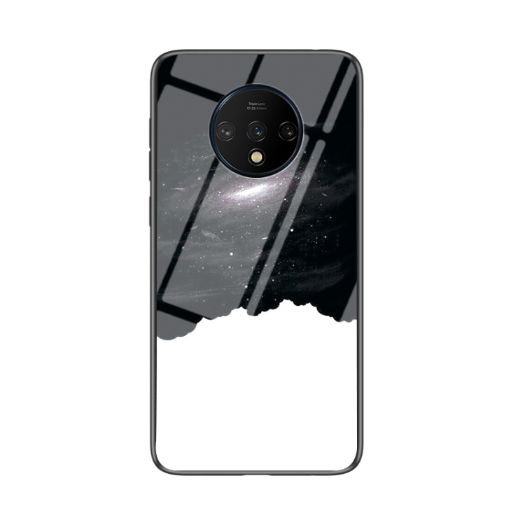 

For OnePlus 7T Starry Sky Painted Tempered Glass TPU Shockproof Protective Case(Cosmic Starry Sky)