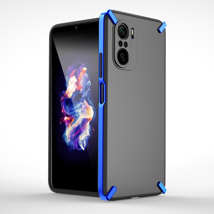 

For Xiaomi Redmi K40 / K40 Pro / Poco F3 GKK X-Four PC+TPU Shockproof Protective Case(Blue)