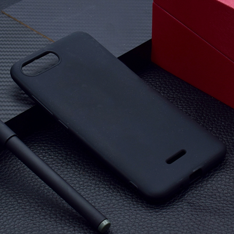 

For Xiaomi Redmi 6A Candy Color TPU Case(Black)