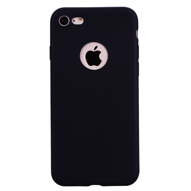 

For iPhone SE 2020 / 8 / 7 Candy Color TPU Case(Black)