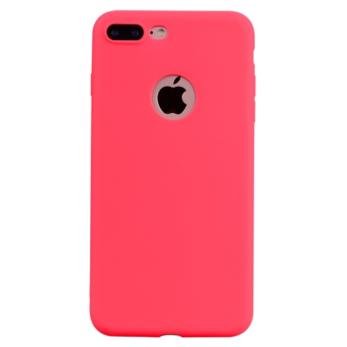 

For iPhone 8 Plus / 7 Plus Candy Color TPU Case(Red)