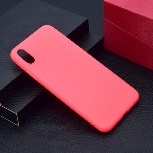 

For iPhone XS Max Candy Color TPU Case(Red)