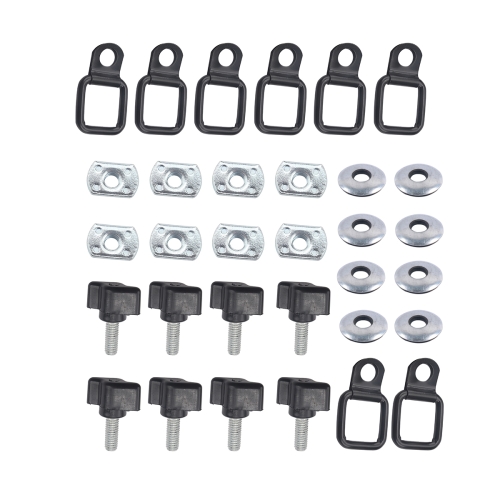 

A5564 8 Sets Car Hard Top Fast Removal Screws Fastener Kit for Jeep