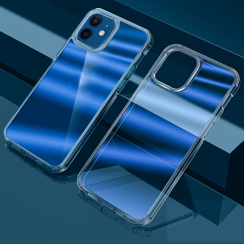 

Dazzle Colour TPU + PC Transparent Protective Case For iPhone 12(Blue Light)