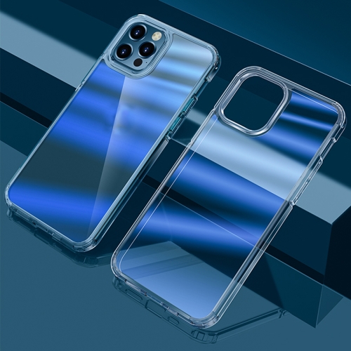 

Dazzle Colour TPU + PC Transparent Protective Case For iPhone 12 Pro(Blue Light)