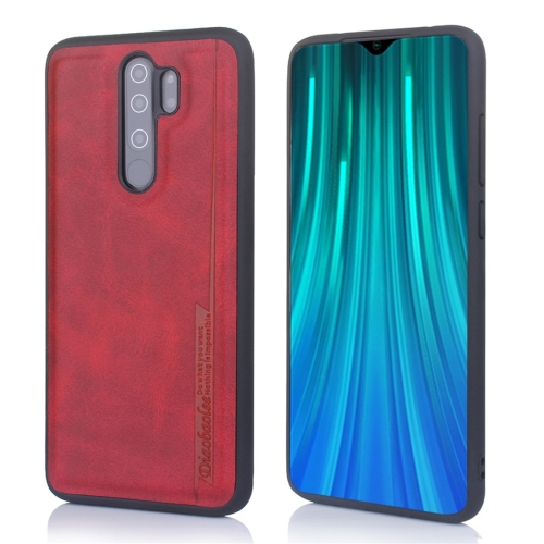 

For Xiaomi Redmi Note 8 Pro Diaobaolee Shockproof PU + TPU Protective Case(Red)