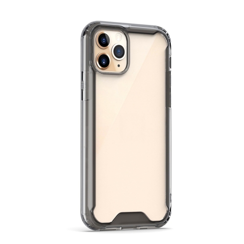 

For iPhone 11 Shockproof Solid Color Border Acrylic Protective Case(Black)