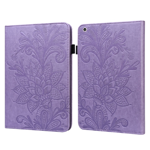 

Lace Flower Embossing Pattern Horizontal Flip Leather Case with Holder & Card Slots & Wallet & Photo Frame & Sleep / Wake-up Function For iPad mini 2019 / 4 / 3 / 2 / 1(Purple)