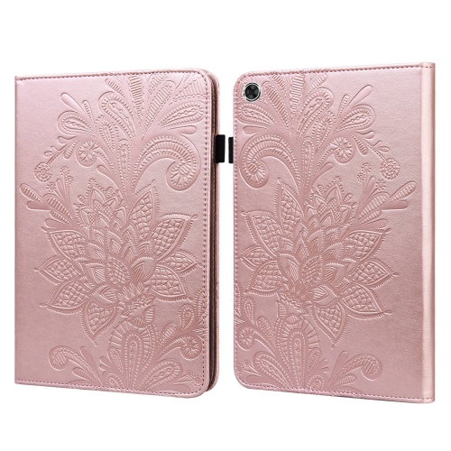 

For Lenovo M10 Plus / M10 Plus TB-X606F/TB-606X Lace Flower Embossing Pattern Horizontal Flip Leather Case with Holder & Card Slots & Wallet & Photo Frame(Rose Gold)